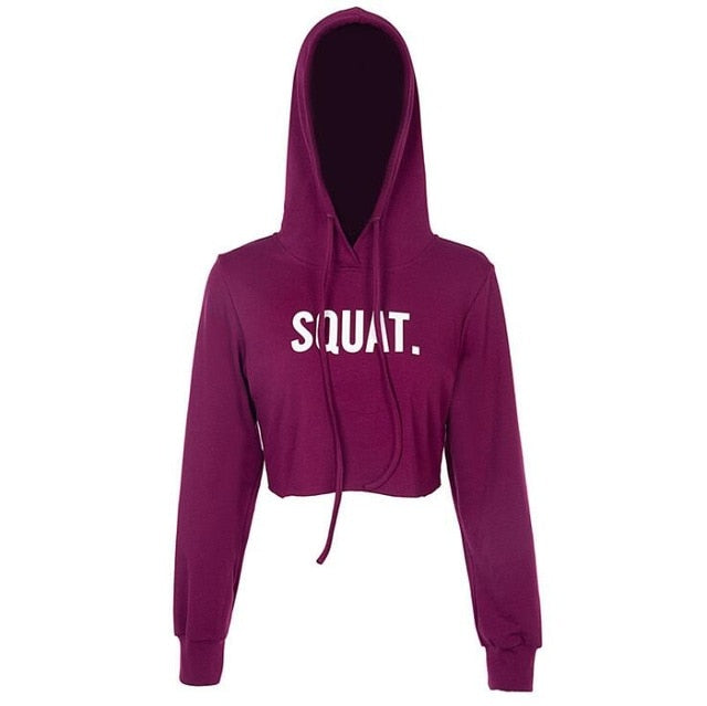Cotton Letter Crop Top Sports Yoga Shirts women Spring Autumn Long Sleeves Hoodie Sweatshirt Sports Fitness Gym Workout T-shirts