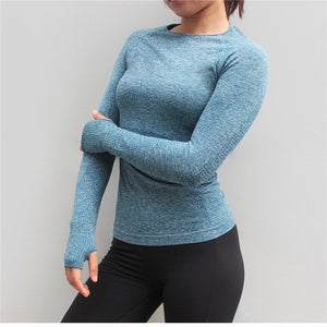 Women's Sports Wear For Fitness Women Jersey Seamless Long Sleeve Gym Woman Sport Shirt Yoga Top Female Workout Tops T-shirt