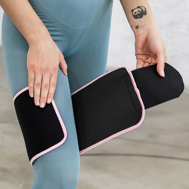 Waist / Arms / Thigh Belt Rubber Adjustable Sweating Slimming Wrap Brace Body Building Fitness Sportswear Accessories