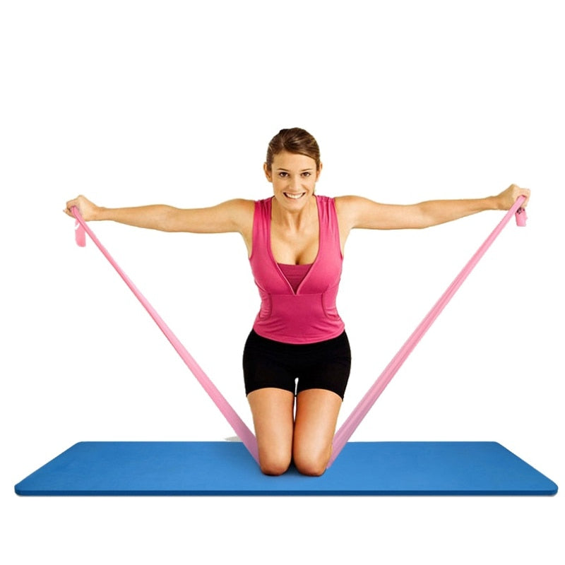 New Gym Stretch Band Strap Wide Latex Portable Elastic Belts Fitness Yoga Strength Stretching Training Accessories