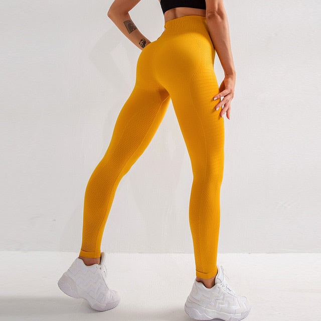 Wmuncc Energy Seamless Leggings Women Fitness Running Yoga Pant High Waist Tummy Control Push Up Fitness Leggings Sport Gym Wear