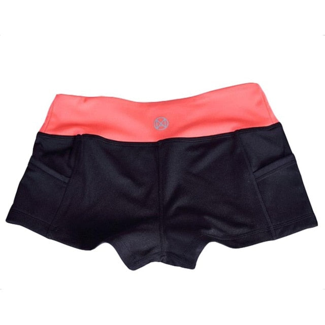 Women Yoga Shorts Gym Wear Ladies Fitness Summer Spandex Lulu Pocket Sport Shorts For Women Tight Short Workout Leggings Riding