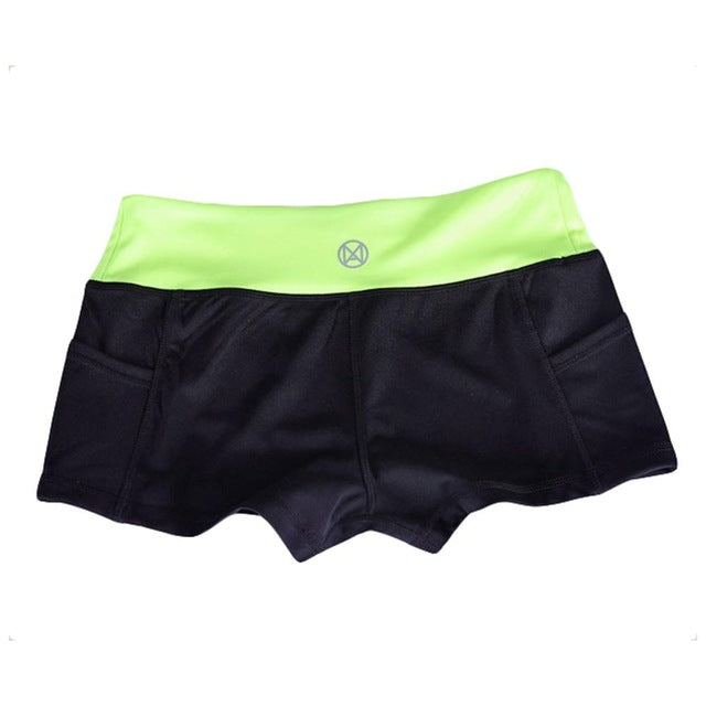 Women Yoga Shorts Gym Wear Ladies Fitness Summer Spandex Lulu Pocket Sport Shorts For Women Tight Short Workout Leggings Riding