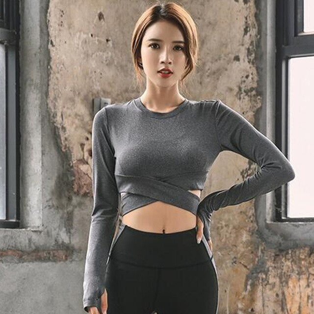 Women's Sports Wear For Fitness Women Jersey Seamless Long Sleeve Gym Woman Sport Shirt Yoga Top Female Workout Tops T-shirt