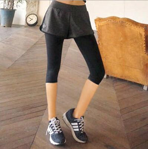 2 in 1 Fitness Yoga for Women Comfortable Mesh Overlay Gym Yoga Sport Short Running Quick Dry Cardio Training