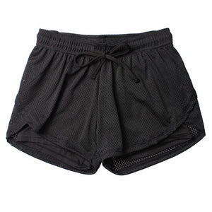 Yoga Shorts Women Fitness Elastic Running Workout Short Leggings Gym Sport Breathable Mesh Side Panels Shorts8