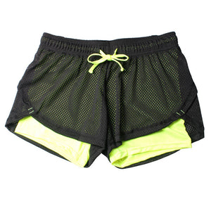 Yoga Shorts Women Fitness Elastic Running Workout Short Leggings Gym Sport Breathable Mesh Side Panels Shorts8