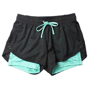 Yoga Shorts Women Fitness Elastic Running Workout Short Leggings Gym Sport Breathable Mesh Side Panels Shorts8