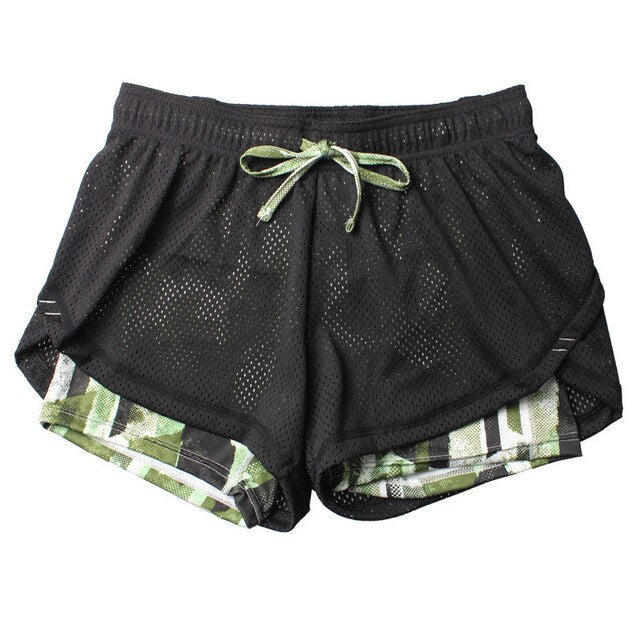Yoga Shorts Women Fitness Elastic Running Workout Short Leggings Gym Sport Breathable Mesh Side Panels Shorts8