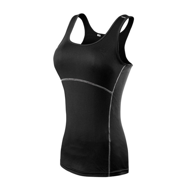 Yoga Shirt Sport Running  Quick Dry Vest High elasticity Tight fitting fitness Women GYM Clothing bodybuilding T shirt