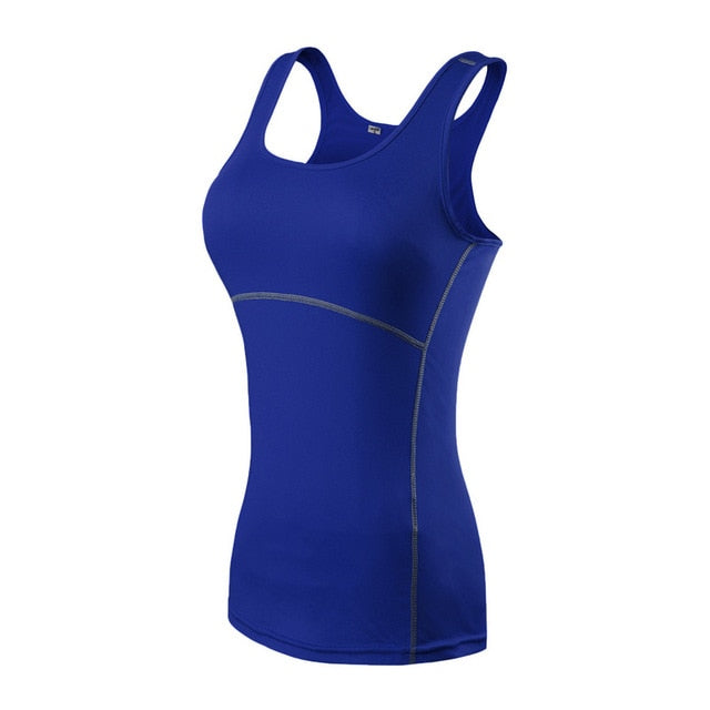 Yoga Shirt Sport Running  Quick Dry Vest High elasticity Tight fitting fitness Women GYM Clothing bodybuilding T shirt