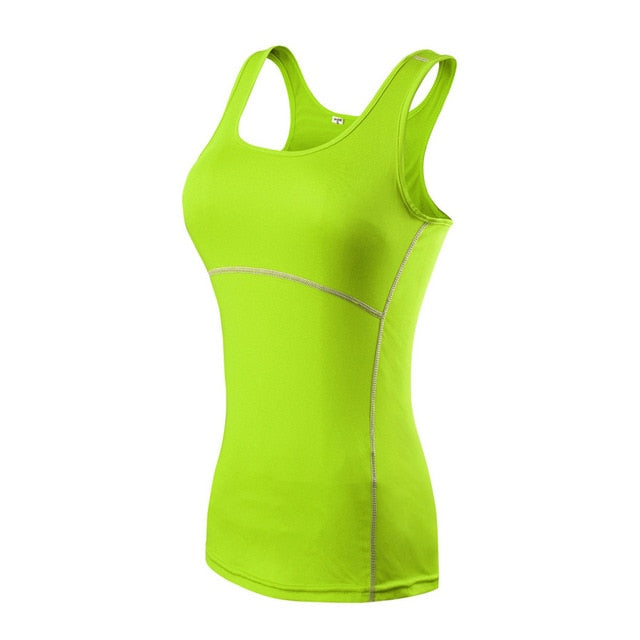 Yoga Shirt Sport Running  Quick Dry Vest High elasticity Tight fitting fitness Women GYM Clothing bodybuilding T shirt