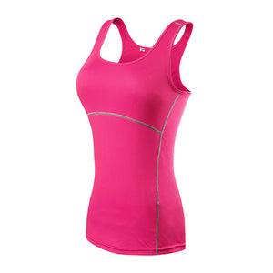 Yoga Shirt Sport Running  Quick Dry Vest High elasticity Tight fitting fitness Women GYM Clothing bodybuilding T shirt