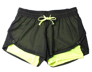 Blesskiss Yoga Shorts Women Fitness Top Spandex Neon Elastic Lulu Running Workout Short Leggings For Ladies Gym Sport Shorts