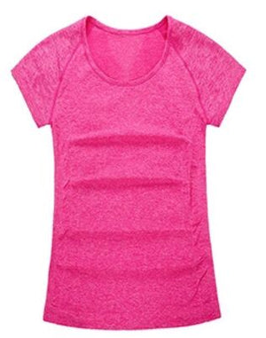 Quick Dry Stretch Slim Fit Yoga Tops Women Sport T Shirt Gym Jerseys Fitness Shirt Yoga Running T-shirts Female Sports Top Cloth