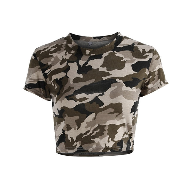 SALSPOR Sport Shirt Yoga Women Camouflage Back Hollow Out Sports Crop Top Running Sports Fitness Women T-shirt Gym Tank Top